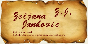 Željana Janković vizit kartica